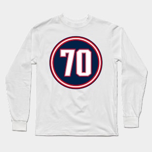 Adam Butler Number 70 Jersey New England Patriots Inspired Long Sleeve T-Shirt